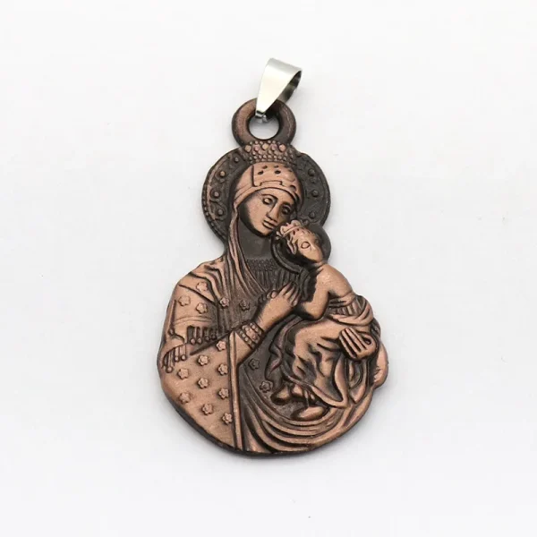 Mecrt Catholic Pendant the Virgin Mary Holding the Baby Jesus Our Lady Jewelry Accessories DIY Wholesale