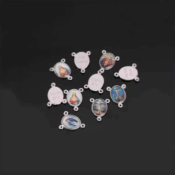 Hot Selling Religious Handicraft Soft Enamel Alloy Cross Medal Wholesale Die Casting Jewelry Accessories for Catholic Pr