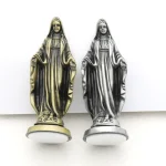 Catholic Statuette Creative Retro Alloy Maria Car Ornaments for Home Desktop Decoration Jewelry Crafts - Image 2
