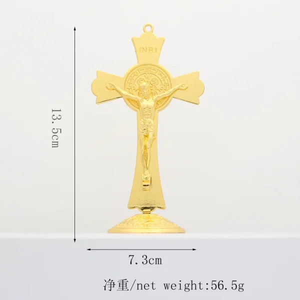 Handheld Creative Metal Jewelry Pendants for Home & Car Wall Decor Color-Preserving Cross-Border Supply Metal Crafts