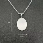 Fashion Pave Rhinestone Zircon Necklace Charms Virgin Mary Pendant Necklaces for Women Religious Stainless Steel Jewelry Gifts - Image 3