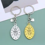 Retro Virgin Mary Keychain Pendant Our Lady of Aparecida Metal Crafts Alloy Nossa Senhora Aparecida Nossa Senhora Aparecida - Image 3