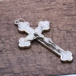 6.5*11cm Luminous Crucifix Metal Cross Jesus Icon Plated Zinc Alloy Metal Crucifix Religious - Image 3