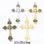 Christian Jewelry Accessories Zinc Alloy Cross Pendant Pendant DIY Jewelry Accessories - Image 4
