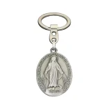 Catholic Religious Blessed Virgin Mary Keychain Metal Jewelry Accessories Our Lady of Aparecida Christian Devotional Keychains
