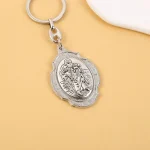Catholic Patron Saint Travel Master Saint Keychain Pendant Zinc Alloy Ring Creative Communion Baptism Hanging Decorations - Image 5
