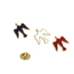 Metal Dove Brooch JHS Catholic Lapel Pin Medal Hat Collar Waist Pin Clothing Alloy - Image 5