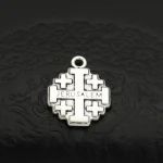 Mecrt Jerusalem Cross Retro Alloy Metal Religious Rosary Pendant Fashion Accessories Supply Jewelry - Image 3