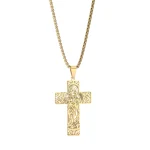 Cross-border European American Retro Trendy Stainless Steel Cross Pendant Necklace Christian Men's Women's Hip-hop Personalized - Image 5