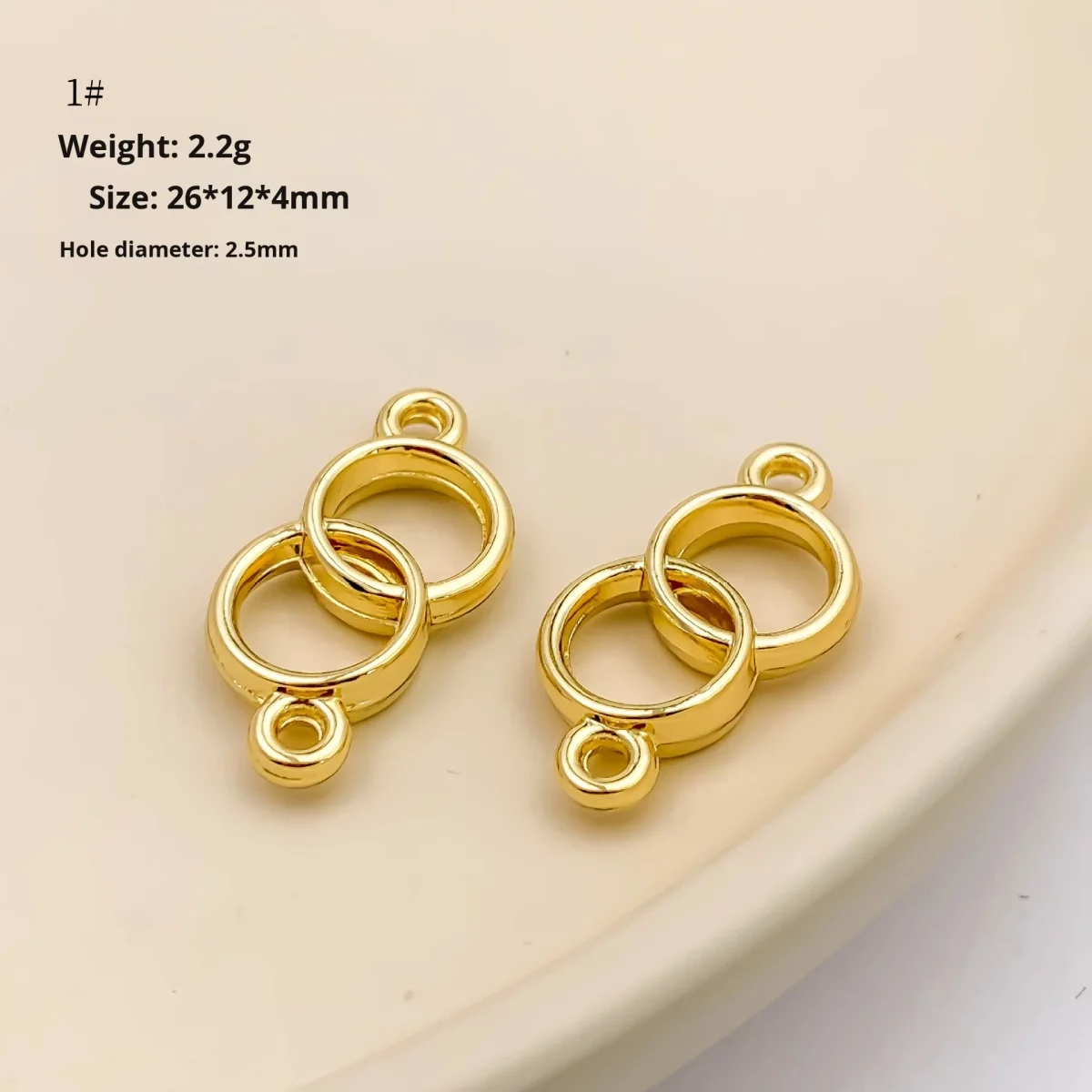 Moyamiya Gold Plated Metal Material Jewelry Clasps Necklace Bracelet Heart Butterfly Beads Loose Handmade DIY Accessories - Image 6