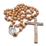 Custom Wood Beads Knotted Rosary - Image 2