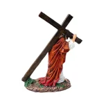 Mecrt Creative Resin Crafts Jesus Cross Portrait Decoration Home Desktop Car Ornaments Gifts - Image 5