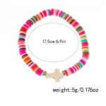 New Cross Soft Pottery Bracelet Bohemian Style Hand-woven Adjustable Soft Pottery Bracelet Spot