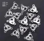 Mecrt Catholic Jewelry Accessories Virgin Mary Triangle Connector Charms Cross Pendant Raft Alloy Jewelry Necklace Anklet - Image 3