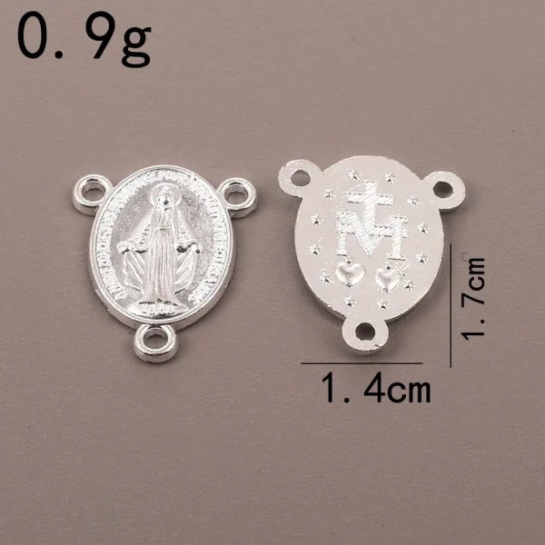 Catholic Rosary Accessories Connector Cross Pendant, Vintage Metal Jewelry Pendant DIY Zinc Alloy Accessories Wholesale