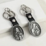 Religious Jewelry Wholesale Pu Car Pendants Keychains Russian Orthodox Church Supplies Metal Jewelry Pendants - Image 3