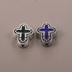 Cross Knight Virgin Alloy Beaded Beads Collection Handmade DIY Bracelet Necklace Material Earrings Jewelry