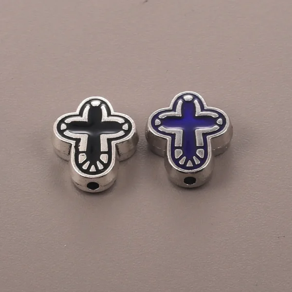 Cross Knight Virgin Alloy Beaded Beads Collection Handmade DIY Bracelet Necklace Material Earrings Jewelry