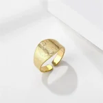 Catholic Christian Crucifix Adjustable Religious Man Ring Saint Benedict Jesus Gold Plated Stainless Steel for Gift - Image 3