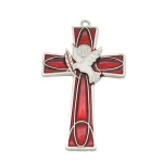 Metal Jewelry Car Keychain Pendant Mobile Phone Decoration Peace Dove and Cross Pendant Festival Gifts - Image 3