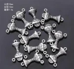 Mecrt Catholic Jewelry Accessories Virgin Mary Triangle Connector Charms Cross Pendant Raft Alloy Jewelry Necklace Anklet - Image 5