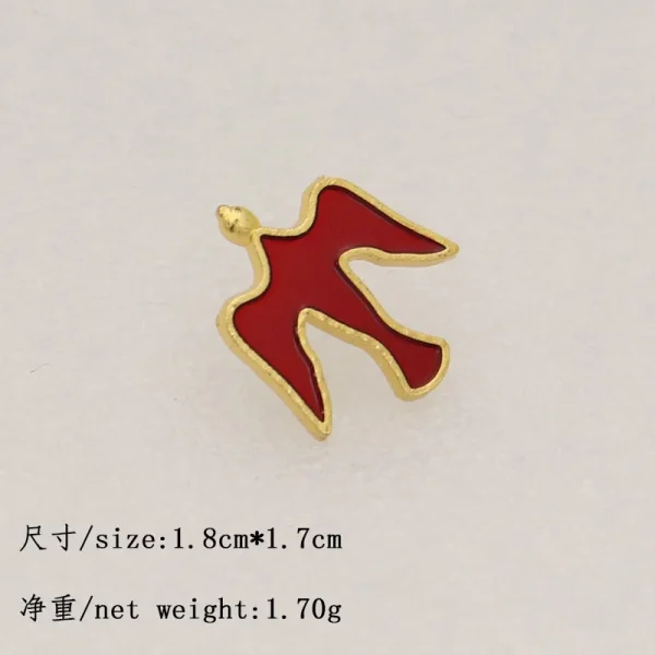Metal Dove Brooch JHS Catholic Lapel Pin Medal Hat Collar Waist Pin Clothing Alloy