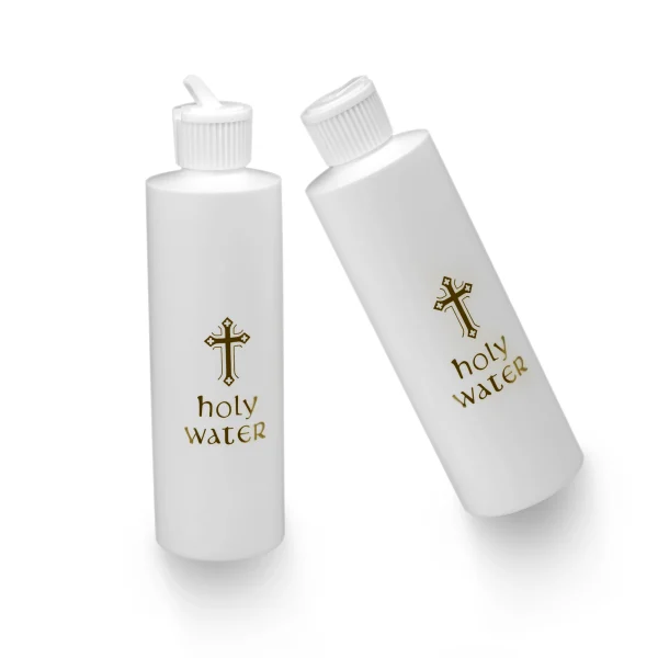 Plastic Cross Easter Flip Cover PE Holy Water Bottle 250ml Baptism Blessing Faith Prayer Eligious Celebration Ritual Cra
