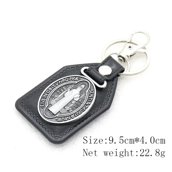 Wholesale Christian Keychain Catholic Church Holy Father Mother Jesus Promotional Keychains Accessory Custom Leather Orn