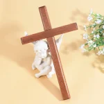 Catholic Vintage Wooden Cross Prayer Pendant Cross Accessories for Christmas for Wall Hanging Religion Gift - Image 2
