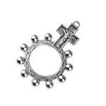 Mecrt Zinc Alloy Children's Rosary Pendant Accessories INRI Jesus Religious Crucifix Catholic Crosses Jewelry Wholesale - Image 3