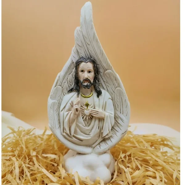 MecrtHoly Relics Virgin Mary, Son of Jesus Holy Heart Baptism Church Supplies Creative Resin Craft Decoration
