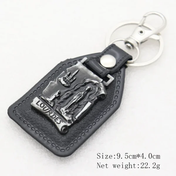 Wholesale Christian Keychain Catholic Church Holy Father Mother Jesus Promotional Keychains Accessory Custom Leather Orn