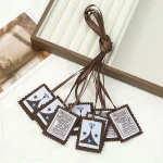 Religious Catholic Scapulars Pendant Brown Rope Clothing Accessories Holy Garment Scapular Wholesale