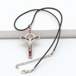 Religious Jesus Cross Metal Pendant Jewelry Christian Catholic Jesus Cross Necklace Jewelry Wholesale - Image 4