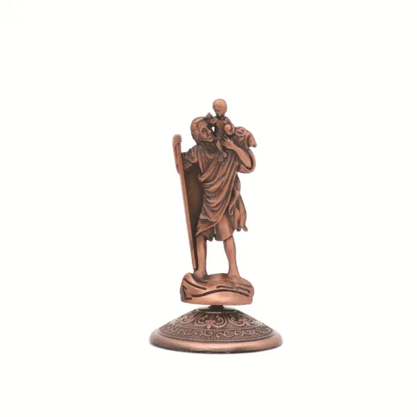 Wholesale Home Office Decor Ornaments Car Metal Jewelry with Figurines of the patron Saint of Travelers Saint Christophe