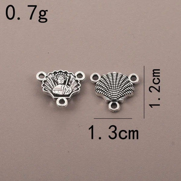 Catholic Jewelry Accessories Pendant DIY Zinc Alloy Bamboo Chain Religious Triangle Rosary Connector Wholesale