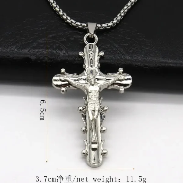 Mecrt Catholic Crucifix Beauty Necklace Keychain Pendant Fashionable Alloy Cross Shell Unisex Source Clothing Pendants C