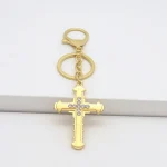 Christian Themed Cross Pendant Church Gift Metal Key Chain Bag Accessories Hanging Accessories Car Key Chain Pendant - Image 3