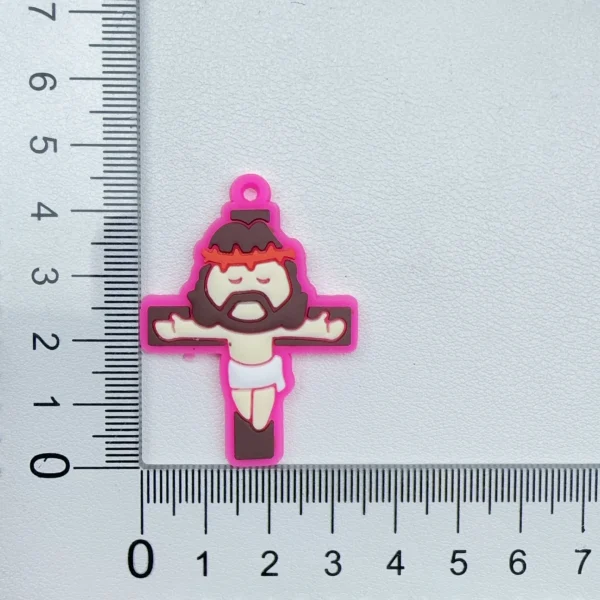Cartoon Angel Girl PVC Soft Rubber Stickers, DIY Accessories, Our Lady of Aparecida, Catholic Angel Religious Decoration
