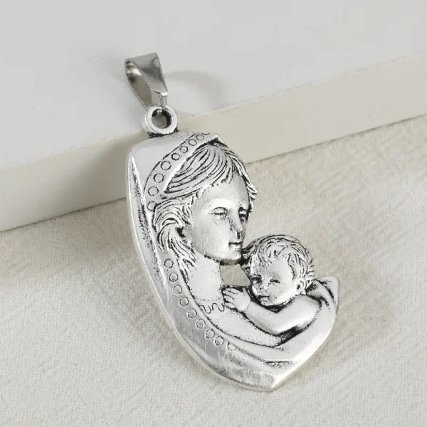 Factory Direct DIYMetal Jewelry Parts Virgin Mary Pendant Keychain Hanging Accessories Alloy