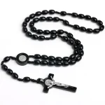Mecrt Catholic Rosary Prayer Beads Acrylic 8*10mm Elliptical Bead Religious Necklace Jewelry Christianity Easter Church Gift - Image 6