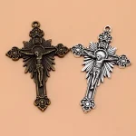 Sell Like Hot Cakes 4 Grams of Alloy Vintage Cross DIY Antique Silver Accessories Metal Jewelry Pendant - Image 2
