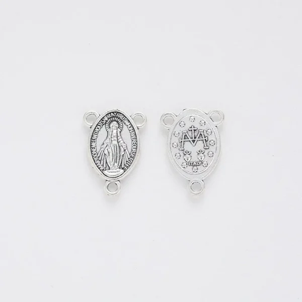 Religious Jewelry Accessories Rosary Junction Cross Connector Triquetra Centerpiece Crucifix Metal for Necklaces Making