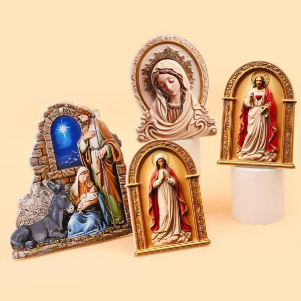 Hot Sale Religion Our Lady of Jesus Church Atmosphere Decoration Plastic Pendant Ornament Home Art Decoration