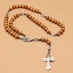 Catholic Rosary with St. Michael Medal & Jesus Crucifix Prayer Handmade Knotted Cord Religious Gift Wholesale - Image 4