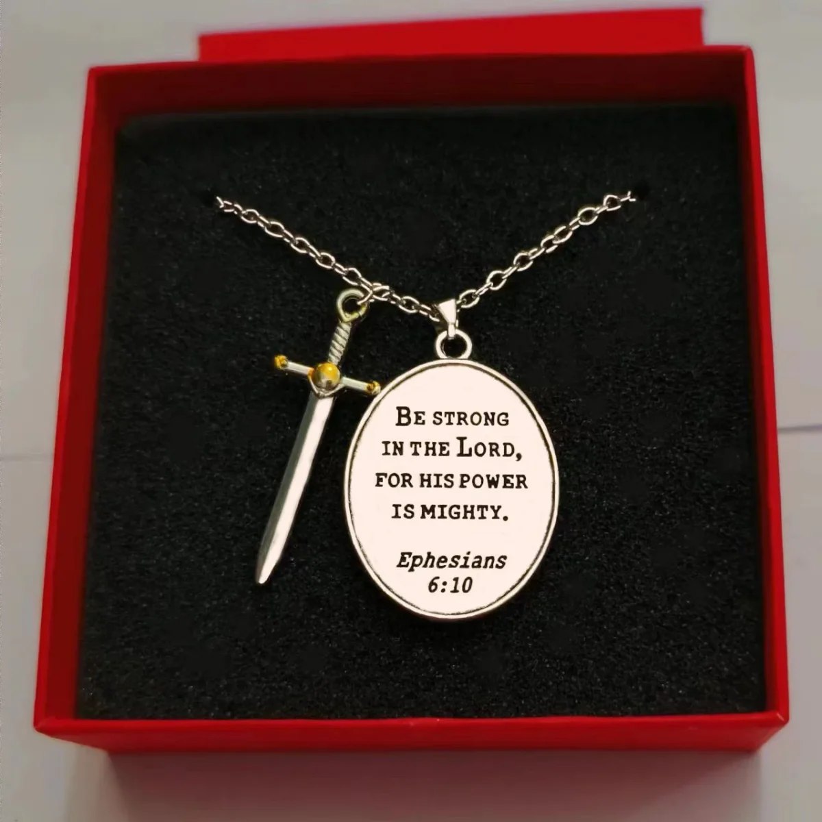 Mecrt Best-Selling St Michael Religious Alloy Necklace Fashionable Man's Jewelry Pendant - Image 4