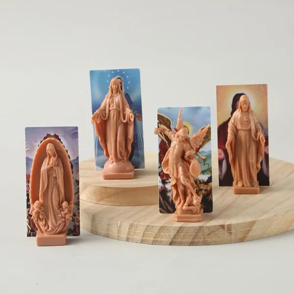 Mecrt Catholic Ornament Our Lady of Jesus Christian Icon Decoration Portrait Guadalupe Colorful Plastic Decoration
