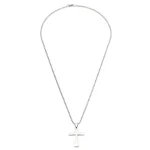 Mecrt Luxury Simple Cross Pendant Necklace Stainless Steel Beads Chain for Men and Women Hip-Hop Punk Style Jewelry Gift - Image 6