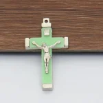 Luminous Crucifix Metal Cross Jesus Icon Plated Zinc Alloy Metal Crucifix Religious - Image 2