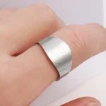Catholic Stainless Steel Religious Open Ring Gold Plating Textured Jesus Cross Princess Engagement Party Religious Jewelry - Image 6